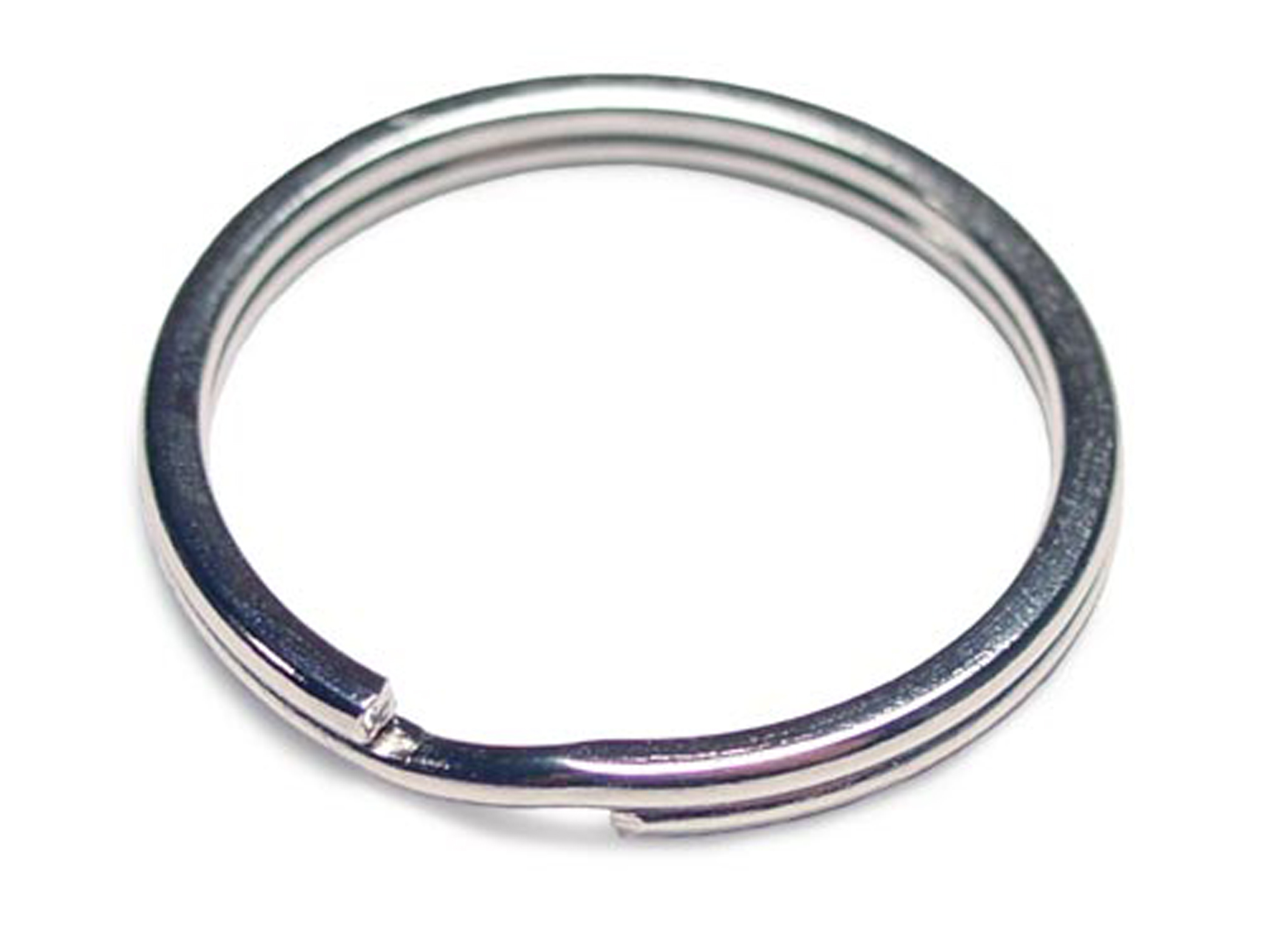 1" (25mm) Nickel Plated Steel Key Rings Split Rings - Pack 1000 pcs