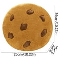 thumbnail image 3 of Deeceymbur Cookies-Shaped Throw Pillow Instagrams-Style Living Room Plush Cushion Cute Bed Pillow Office Nap Pillow Brown, 3 of 7