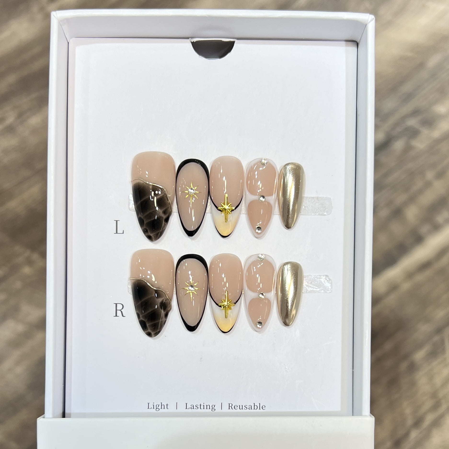 Derisen, foreign trade pure hand-worn armor, high-end personalized European and American hand-painted manicure, French European and American nail film cross-border