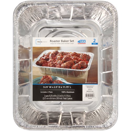 Mainstays Roaster Baker Pans, 2 Count