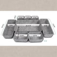 thumbnail image 2 of 8PCS Felt Drawer Organizer Tray Set, Desk Drawer Storage Dividers, Space-saving Storage for Home Office, Jewelry, Snacks, Pink, 2 of 4