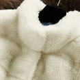 thumbnail image 5 of Herrnalise Women's Faux Fur Coat Shearling Fluffy Fuzzy Shaggy Hood Sherpa-Lined Fleece Jacket White,XXL, 5 of 5