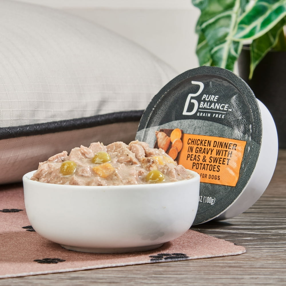 Pure Balance GrainFree Chicken Dinner in Gravy with Peas & Sweet