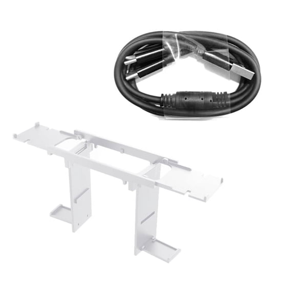 JZROCKER VR Stand and Base Station Charging Cable for PS VR 2 Headset Controller