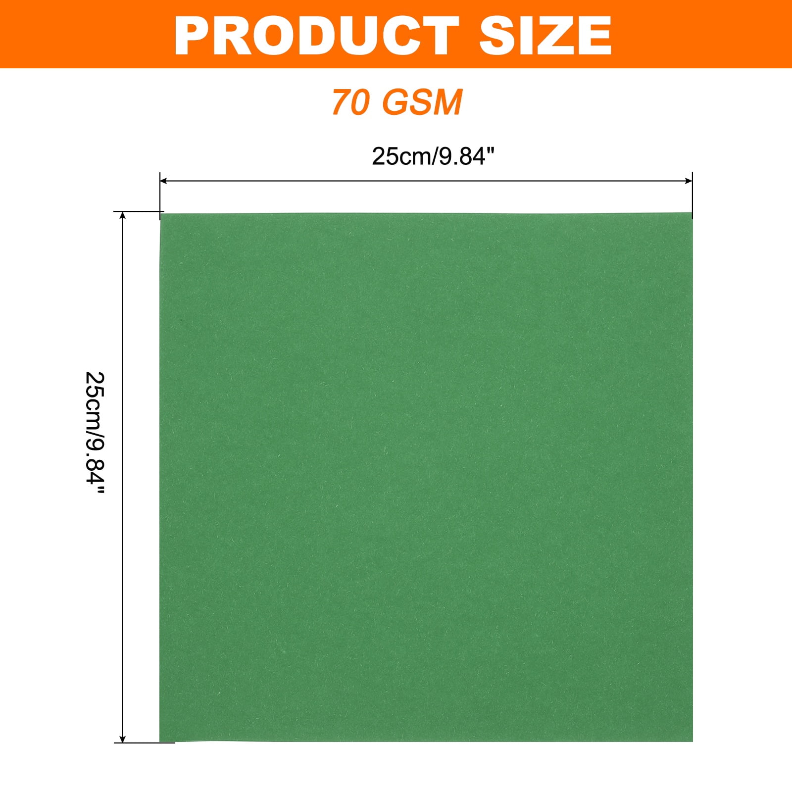 Uxcell 75 Sheets Origami Paper Double Sided 10x10 Inch(25x25cm) 70GSM Origami Paper Square Sheet Easy Fold for Beginners DIY Arts Crafts Projects, Emerald Green