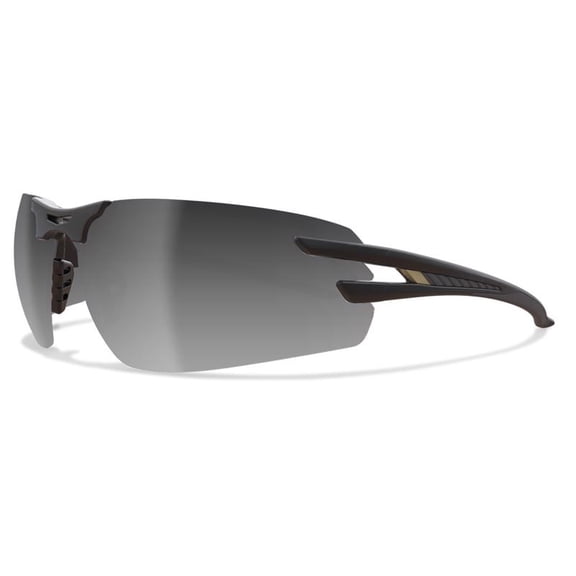 Salita, Safety Glasses, Anti-Fog, Silver Mirror Lens, Black Frame, Half-Frame