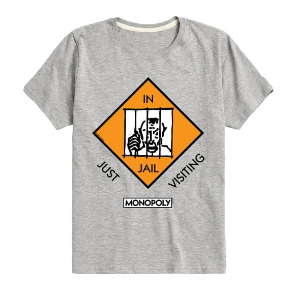 Monopoly - In Jail Just Visiting - Toddler Short Sleeve Graphic T-Shirt