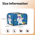 thumbnail image 5 of Haiem Cool Unicorn Star Golden Print Toaster Covers 4 Slice Wide Slot,Bread Dust Cover & Fingerprint Protection,Bread Machine Cover,Appliance Covers, 5 of 7