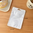 thumbnail image 3 of 100Pcs Bags Pouches Packaging Macaron Jewelry Sealing Reusable Zipper Packing Storage Earring Bracelet Fashionable White, 3 of 8