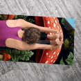 thumbnail image 5 of Mushroom Yoga Mat Towel with Storage Bag, 72.8"x26.8" - Suitable for Yoga, Pilates, Fitness, Gym Towels, Yoga Towel, 5 of 6