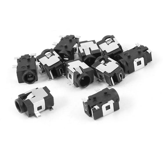 Unique Bargains Replacement PCB Mount 3.5mm DC Power Jack Socket Connector 10 Pcs