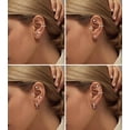 thumbnail image 4 of Hypoallergenic Flat Back Earrings for Women - Surgical Steel Earrings for Sensitive Ears 20G Stainless Steel Earrings Stacking Small Flat Back Stud Hoop Cartilage Earrings, 4 of 10
