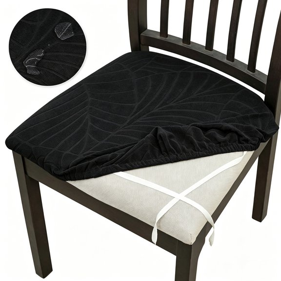 Konghyp Office Chair Seat Cover, Washable Fabric, Stretchable Protector, Stain-resistant Slipcover, Suitable for All Seasons, Elegant Design for Home and Restaurant