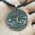 thumbnail image 2 of QQTDFG Mens Norse Viking Amulet Fenrir Wolf Tree of Life Pendant Necklace-default, 2 of 3