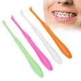 EOTVIA 4 Pcs Tufted Toothbrush Interspace Brush Endtuft Tapered