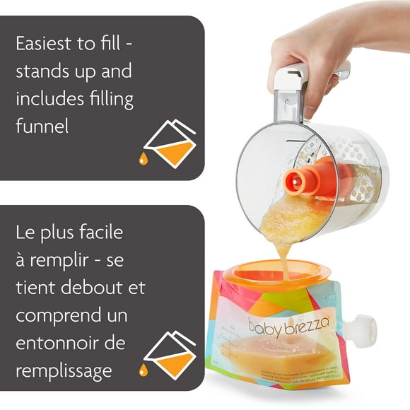 Baby Brezza Easy-to-Fill & Clean Reusable Baby Food