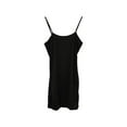 thumbnail image 4 of Pxiakgy summer dresses for women Solid Summer Slim Fit Strap Short Dress Off Shoulder Stretch Dress womens dresses casual dresses for women Black + 4XL, 4 of 4