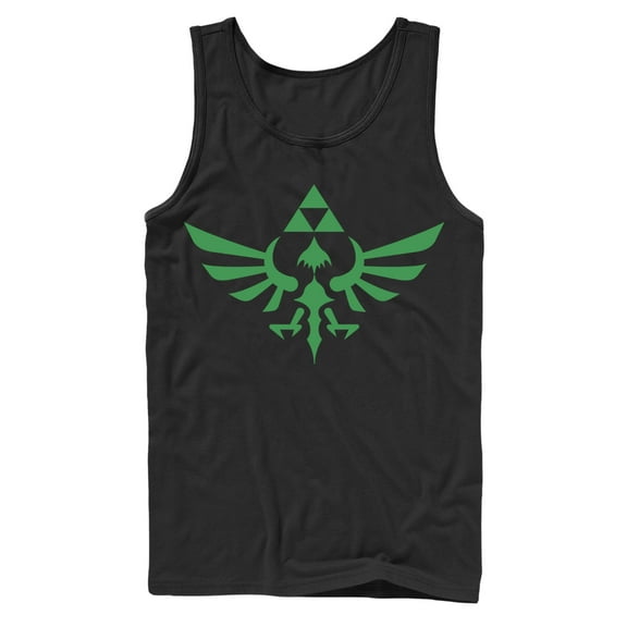 Men's Nintendo Legend of Zelda Triforce Tank Top Black Medium
