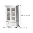 thumbnail image 3 of 1 Pce Mini Armoire DIY Ornement Mini Meuble Modèle Miniature Armoire Ornement, 3 of 5