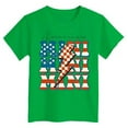 thumbnail image 4 of Gubotare Toddler 4th of July Outfit Boy Boys' Assorted Everyday Short Sleeve Graphic T-Shirts (Green,Size 11-12 Years), 4 of 4