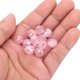 thumbnail image 4 of Uxcell 10mm cuentas de acrílico para hacer joyas, paquete de 100 cuentas redondas de acrílico facetadas para pulseras estilo 2, rosa, 4 of 5