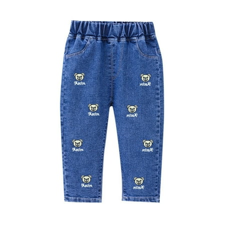 

Deals Of the Day Clearance Boys Pants Boys Jeans Size 6 Teen Jeans Girls Clothes Yellow Size:100