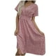 thumbnail image 1 of Vestido Corto de Verano Pequeño Estampado Floral Cuello en V Manga Corta, Ligero Y Casual Vestido de Verano Floral, 1 of 7