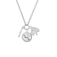 thumbnail image 2 of Delight Jewelry Silvertone Small hope Script Let Things Go Fall Zoey Charm Necklace, 28", 2 of 4