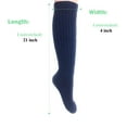 thumbnail image 7 of Extra Long Heavy Slouch Socks Navy 2 Pair Size 9-11, 7 of 7