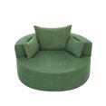 thumbnail image 4 of Accent Barrel Chair, 360° Swivel Round Sofa Chair with 3 Pillows, Upholstery Sofachair Leisure Club Chaise Armchair For Living Room Apartment Home Office, 4 of 8