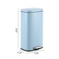 thumbnail image 6 of happimess Curtis 8-Gallon Step-Open Trash Can, Tide Pool Blue, HPM1011G, 6 of 10