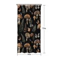 thumbnail image 5 of Brown Mushroom Flower Black Pattern Shower Curtain 36"x72" ,Bathroom Decorative Shower Curtains Set with 12 Hooks,Modern Waterproof Washable Shower Curtain, 5 of 6
