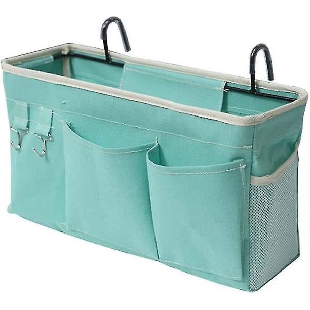 Bett Organizador Bett Tasche Mit Darhthaken Hngetasche Hochbett Aufbewahrungstasche Fr Buch, Magazin, Handy, Kopfhrer Bett Aufbewahrung(grn)