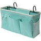 thumbnail image 1 of Bett Organizador Bett Tasche Mit Darhthaken Hngetasche Hochbett Aufbewahrungstasche Fr Buch, Magazin, Handy, Kopfhrer Bett Aufbewahrung(grn), 1 of 4