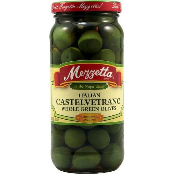 Mezzetta Italian Castelvetrano Whole Green Olives10 oz