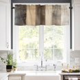 thumbnail image 5 of Abstract Brown Gray Stripes Valances for Windows Modern Art Minimalist Geometric Rod Pocket Curtain Valance Window Treatment Short Curtains for Kitchen Living Room, 42"x12", 5 of 5