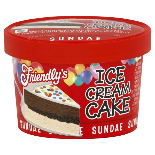 Friendly�s Sundae Ice Cream Cake, 6.0 FL OZ Friendly�s Sundae Ice Cream Cake, 6.0 FL OZ