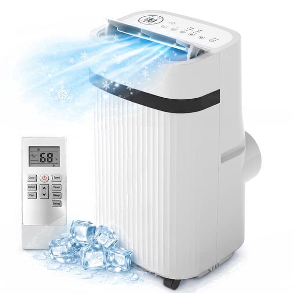 VAJIAZA 12000 BTU Portable Air Conditioner, Portable AC Unit up to 550 Sq.Ft, 4-in-1 Air Conditioner for Home with Sleep Modes, Remote Control