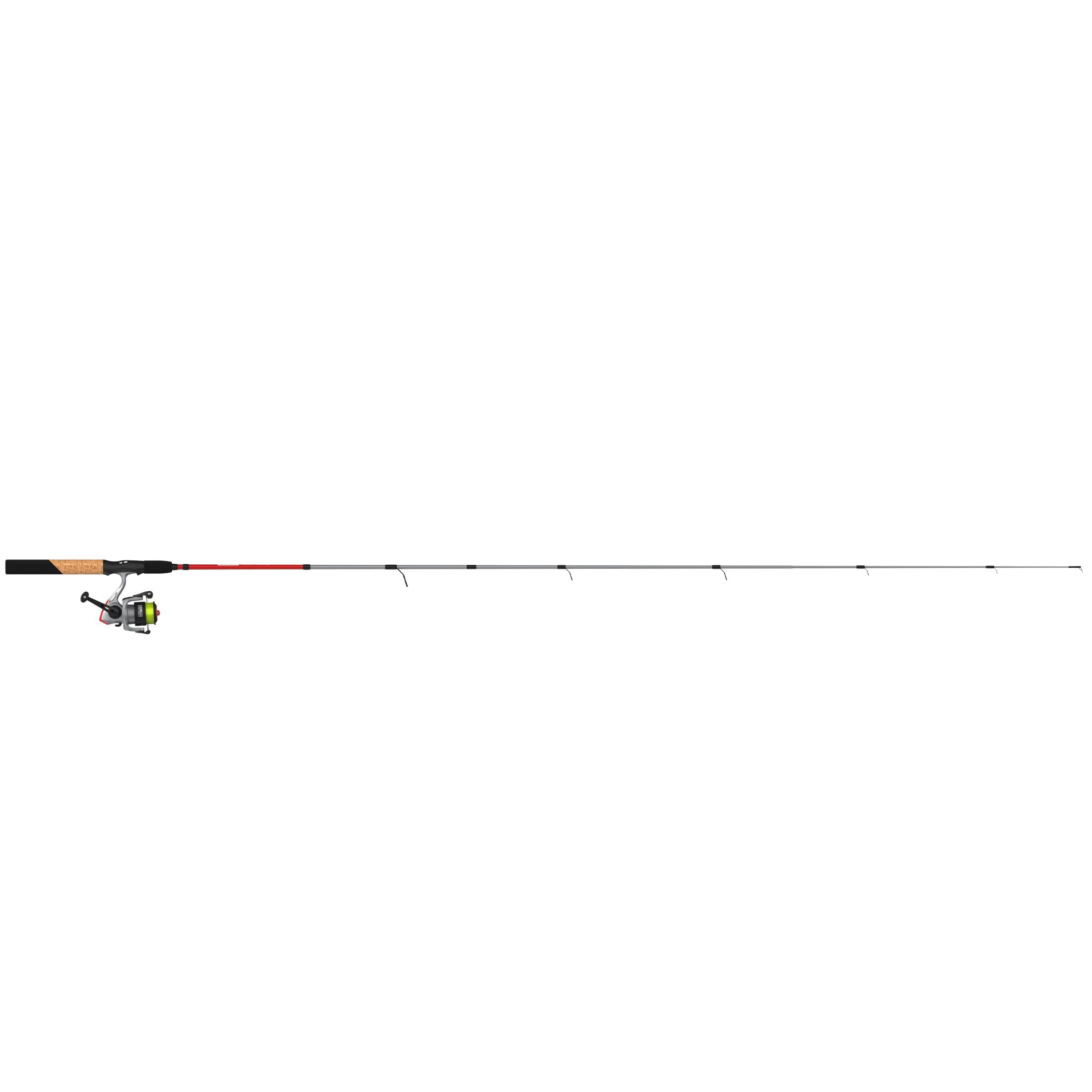 Zebco Ready Tackle Crappie Spinning Combo, 6-Foot 6-Inch, 2-Piece Fishing Rod, Size 10 Reel, 4-Pound Line, 21-Piece Tackle Kit