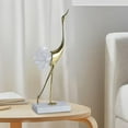 thumbnail image 6 of Golden Crane Statue Animal Bird Modern Minimalist Luxury Sculpture Figurine Ornament for Home Shelves Bedroom Decoration Style B, 6 of 8