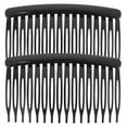 thumbnail image 1 of SHISUYAN 2pcs French Side Combs Hair Combs Side Comb Clips Flexible Hair Comb for Fine Hair Accessory ( Black ), 1 of 9