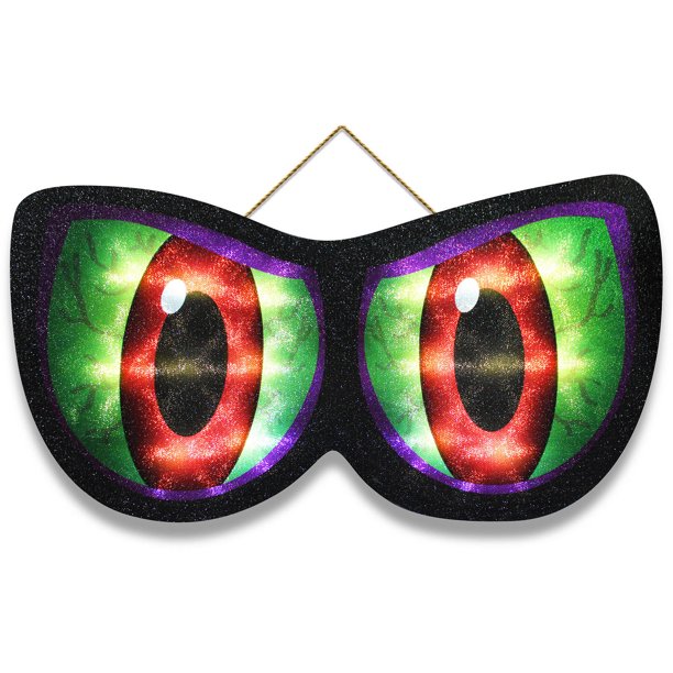 Animated Lighted Eyes, Monster Halloween Decoration