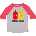 thumbnail image 3 of Inktastic Ketchup and Mustard Gift Boys or Girls Toddler T-Shirt, 3 of 5