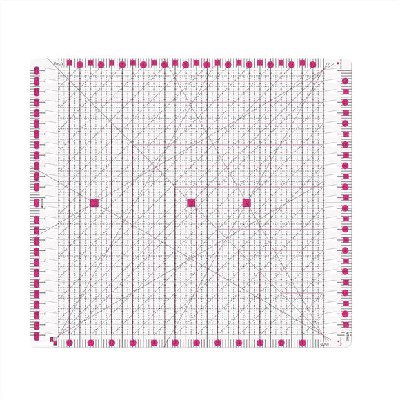 Quilting Ruler 12.5 X 12.5inch Slotted Rulers for Quilting and Sewing Quilt Strip Rulers for Fabric Precise Cutting,1 * Quilting Ruler