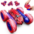 thumbnail image 1 of Spider Coche de Control Remoto,Doble Cara Giratoria de 360° 2.4GHz 4WD Recargable Todoterreno RC Acrobacias con Luces Frías,Juguete Exterior y Interior (Brazos oscilantes), 1 of 14
