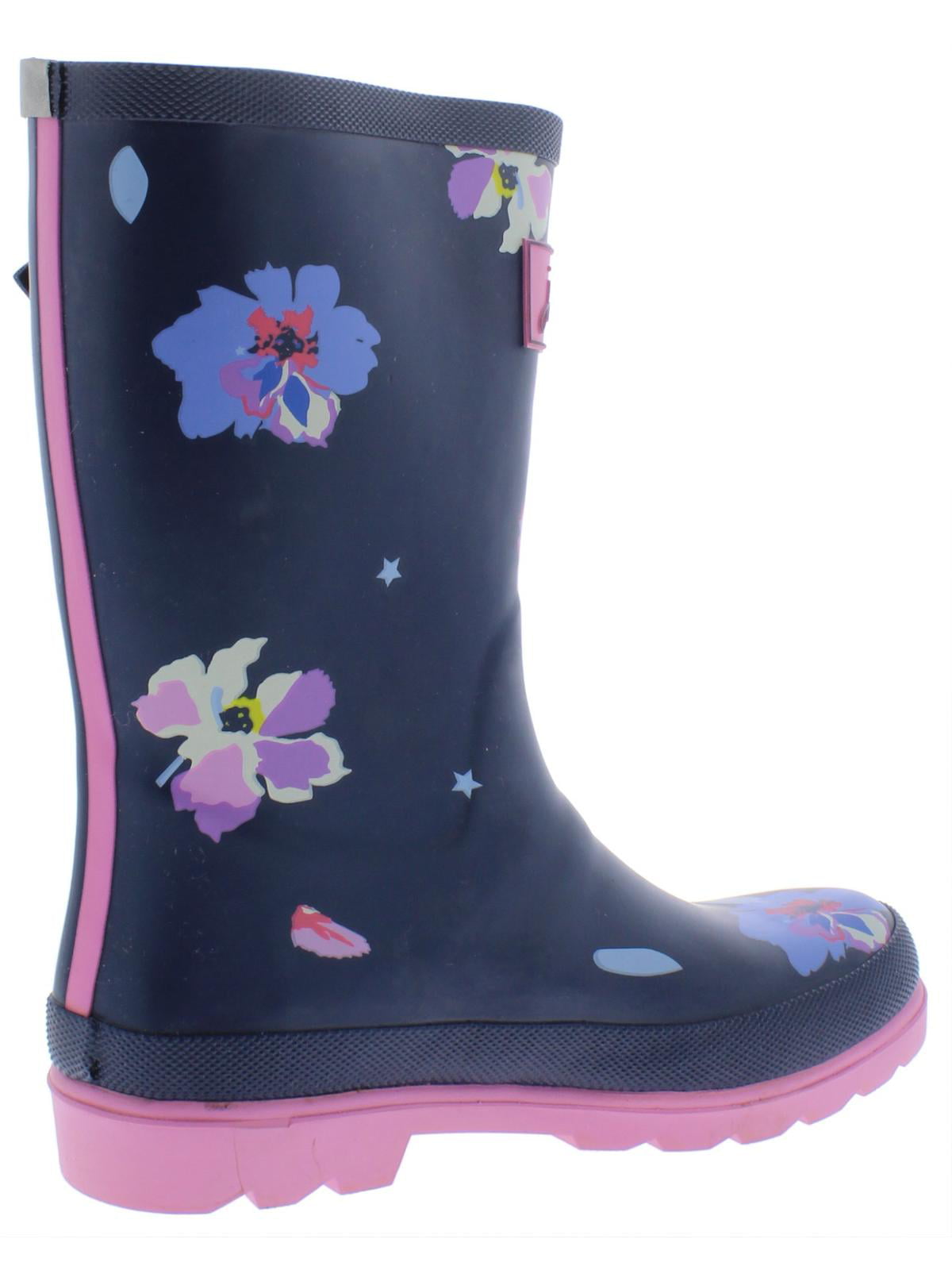 Joules Junior Girls Wellies-Stylish Patterned Wellington Boots 