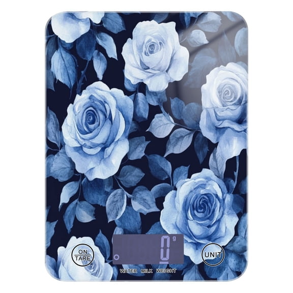 Food Scale Small Food Scale Kitchen Scale Kitchen Electronic Scale Multifunctional Digital Kitchen Scale Baking and Cooking Scale Teal Roses