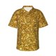 thumbnail image 1 of Balery Gold Glitter Camisas hawaianas de manga corta para hombre, camisas playeras de corte holgado, camisas de vacaciones con botones,X-Large, 1 of 7