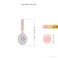 thumbnail image 2 of ANGARA IGI Certified Lab Grown 1.04 Ct Diamond Drop Earrings for Women in 14K Rose Gold (Size-6.5x4.5mm|Color-F-G|Clarity-VS) | April Birthstone, Anniversary, Jewelry Gift for Women, 2 of 5