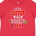 thumbnail image 4 of Inktastic Little Sister and Biggest Fan Baseball Glove and Bat Girls Baby T-Shirt, 4 of 5